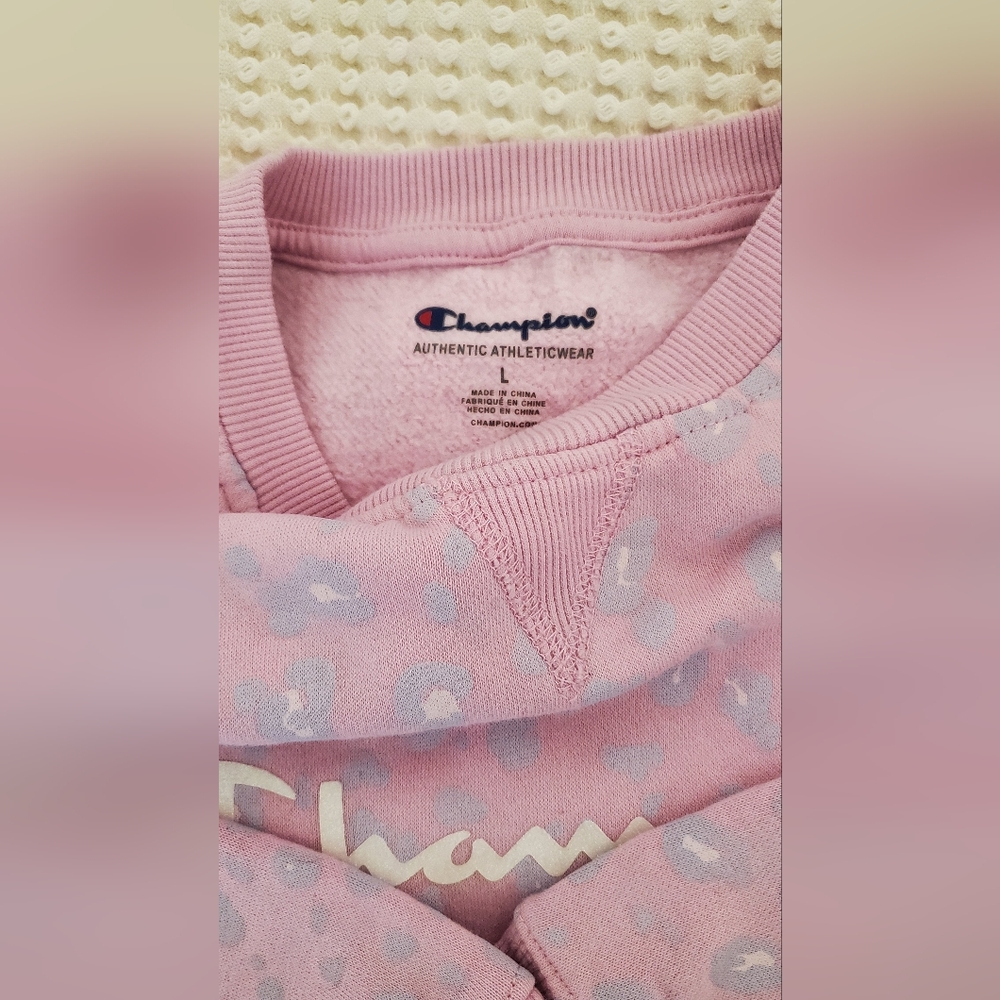 Champion Pink Athletic Sweatshirt